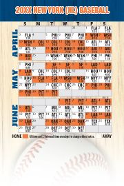 Magnetic Business Card Real Estate Baseball Schedules  |Realtor Tools